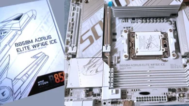 تسريب صورة أولية للوحة الأم AMD B850 بتصميم فريد من نوعه