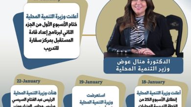 حصاد أنشطة التنمية المحلية خلال أسبوع: من التحول الرقمي إلى المبادرات التنموية