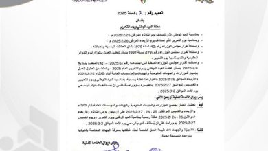 ترشيح المواطنين الرافضين الجهة الحكومية مرة واحدة سيتم بعد أسبوعين من توظيف المسجلين المؤهلين أول مرة في الفترة 89