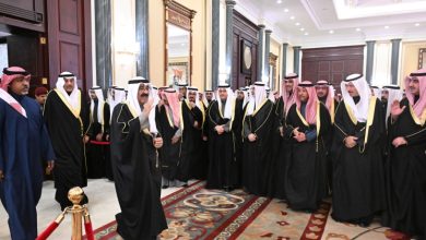 سمو الأمير يستقبل جموع المهنئين بشهر رمضان المبارك