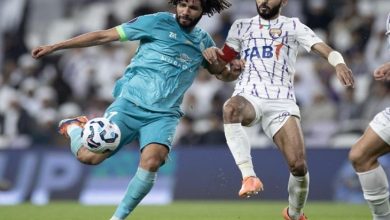 النني يشارك في تعادل الجزيرة مع عجمان بالدوري الإماراتي