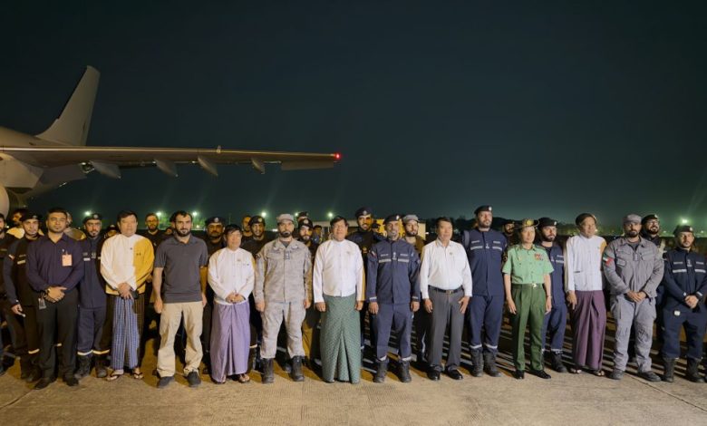 بعد إتمام مهمتها الإنسانية.. عودة فرق البحث والإنقاذ الإماراتية من ميانمار