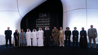 خالد بن محمد بن زايد يشهد حفل افتتاح متحف "تيم لاب فينومينا أبوظبي"