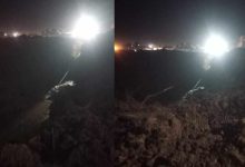 هبوط أرضي مفاجئ بطريق توشكي - توماس وعافية بأسوان