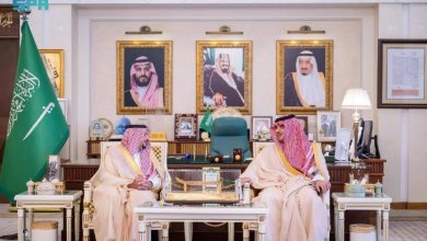 الأمير عبدالعزيز بن سعود يلتقي أمير منطقة القصيم - أخبار السعودية