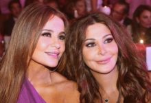 الصلح بين كارول سماحة وإليسا فى عزاء وليد مصطفى بلبنان