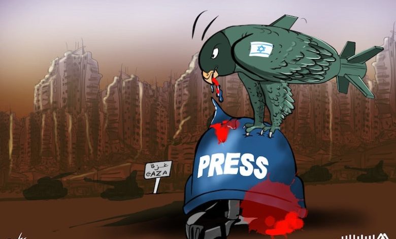 مقتل 5 صحافيين فلسطينيين في غزة