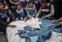 ارتفاع الشهداء الصحفيين جراء حرب الإبادة على غزة إلى 213