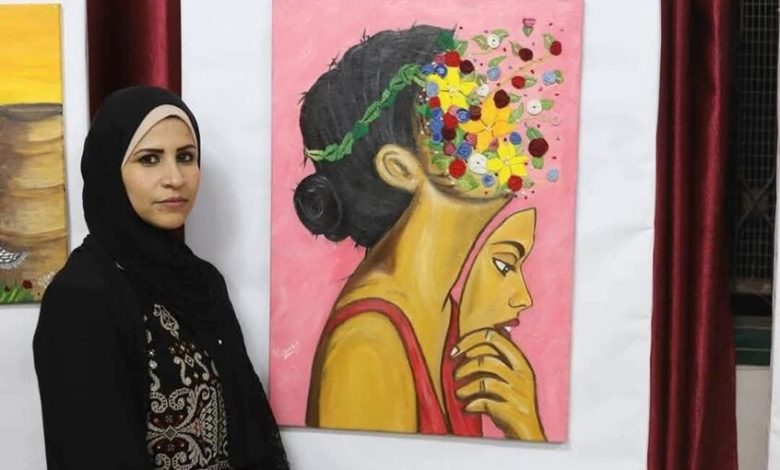 استشهاد الفنانة الفلسطينية إلهام البدي بقصف إسرائيلي على مخيم جباليا