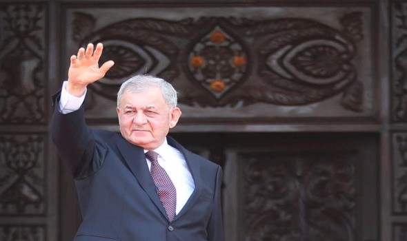 الرئيس العراقي يتمنى نجاح المفاوضات الأميركية الإيرانية ويؤكد الالتزام بموعد الانتخابات وسيادة العراق