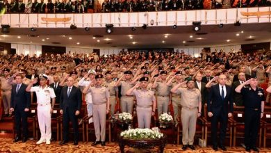 الفريق أول عبد المجيد صقر يشهد مناقشة البحث الرئيسى لهيئة البحوث العسكرية