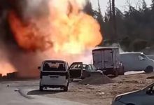 انفجار خط غاز اكتوبر