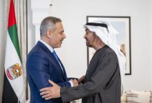 بالصور.. رئيس الدولة يبحث مع وزير الخارجية التركي العلاقات الاستراتيجية بين البلدين