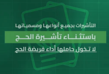 تأشيرات الزيارة بجميع أنواعها باستثناء "تأشيرة الحج" لا تخوّل حاملها أداء الفريضة