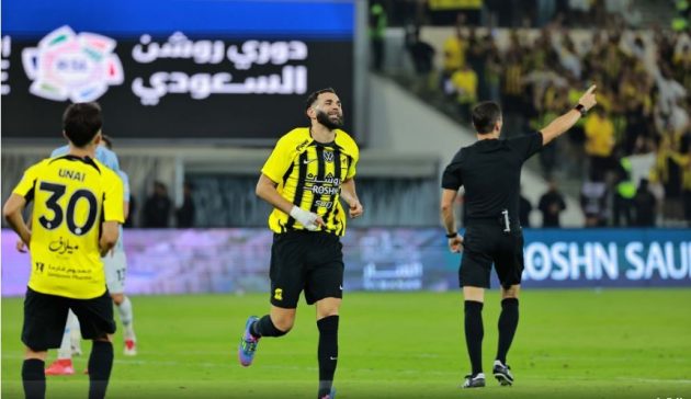 ترتيب هدافي الدوري السعودي بعد ثنائية بنزيمة