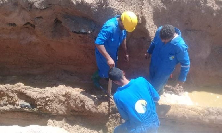 إصلاح ماسورة مياه