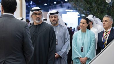 خالد بن محمد بن زايد يشهد جانباً من فعاليات الدورة الرابعة لمنتدى "اصنع في الإمارات"