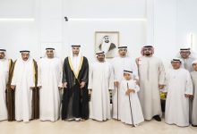 خليفة بن طحنون يحضر حفل استقبال بمناسبة زفاف عبدالرحمن محمد الجابر في أبوظبي