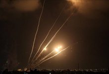رشقة صاروخية من غزة وصاروخ باليستي من اليمن