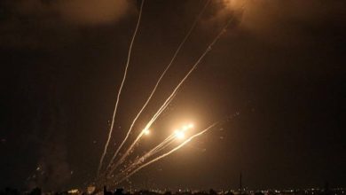 رشقة صاروخية من غزة وصاروخ باليستي من اليمن