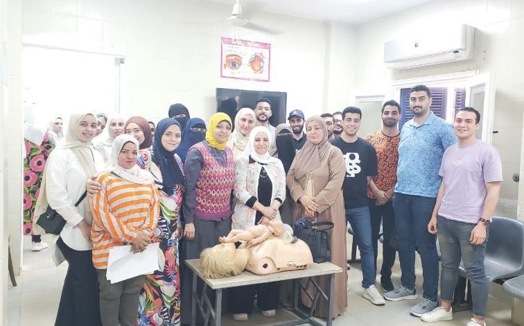 صحة دمياط : تدريب العاملين بوحدات الشيخ ضرغام والخياطة والركابية على الإنعاش الرئوي