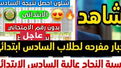 مبروك النجاح... نتائج السادس الابتدائي العراق 2025 رسمياً بالخطوات الآن epedu.gov.iq