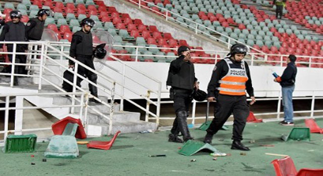 مقابلة الوداد والجيش: اعتقال 17 شخصا بينهم قاصرون بتهم تتعلق بالشغب والعنف