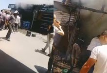 نشوب حريق داخل سوبر ماركت بإدكو في البحيرة