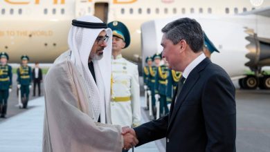 ولي عهد أبوظبي يصل إلى العاصمة الكازاخستانية أستانا في زيارة رسمية
