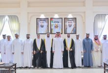 ولي عهد عجمان يحضر أفراح النعيمي والعويس