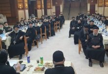 الاجتماع الأول لنيافة الأنبا أولوجيوس بمجمع كهنة عين شمس والمطرية
