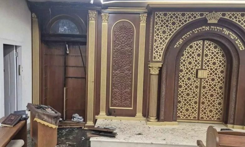 اندلاع حريق بمعبد يهودي بالقدس