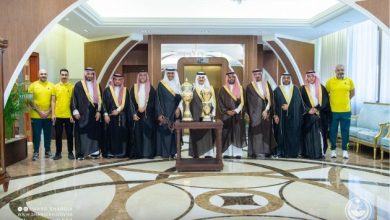 أمير الشرقية يستقبل إدارة نادي الخليج