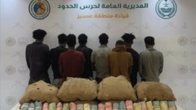 القبض على 8 مخالفين بعسير لتهريبهم 144 كيلوجرامًا من القات