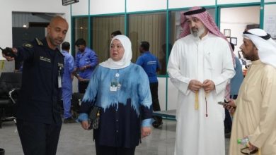 القلاف تفقدت صالة الركاب بإدارة جمارك الموانئ الشمالية وفيلكا