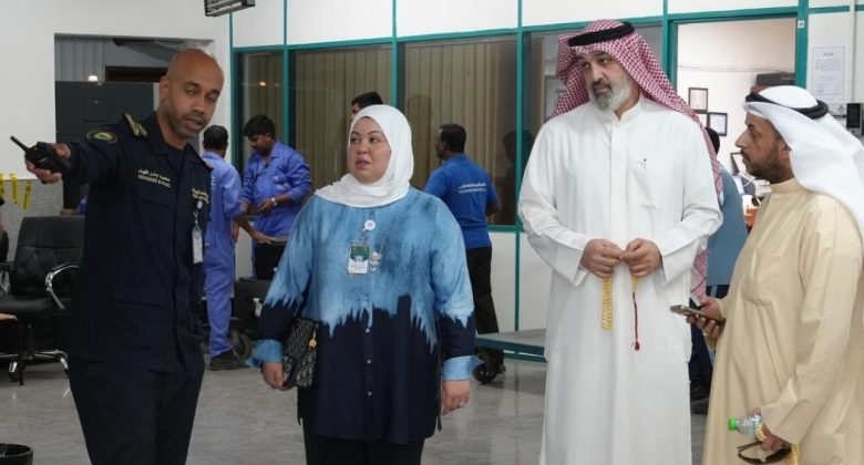 القلاف تفقدت صالة الركاب بإدارة جمارك الموانئ الشمالية وفيلكا