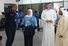 القلاف تفقدت صالة الركاب بادارة جمارك الموانئ الشمالية وجزيرة فيلكا