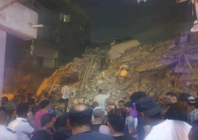 انهيار منزل الفنان نور الشريف بالسيدة زينب