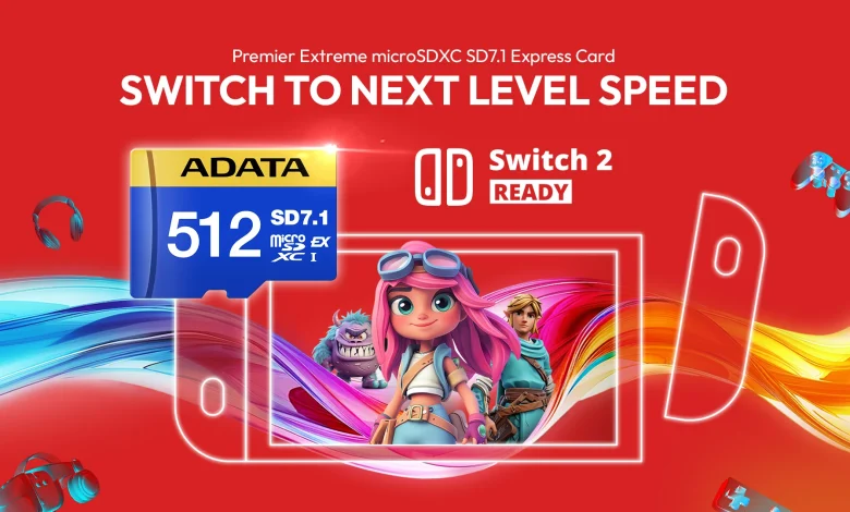 بطاقات ADATA microSDXC Express 7.1: الحل المثالي للـ Nintendo Switch 2
