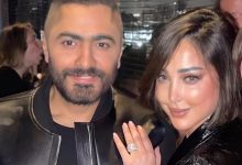 تعرض نجل تامر حسني وبسمة بوسيل لوعكة صحية.. ووالدته تطلب الدعاء له