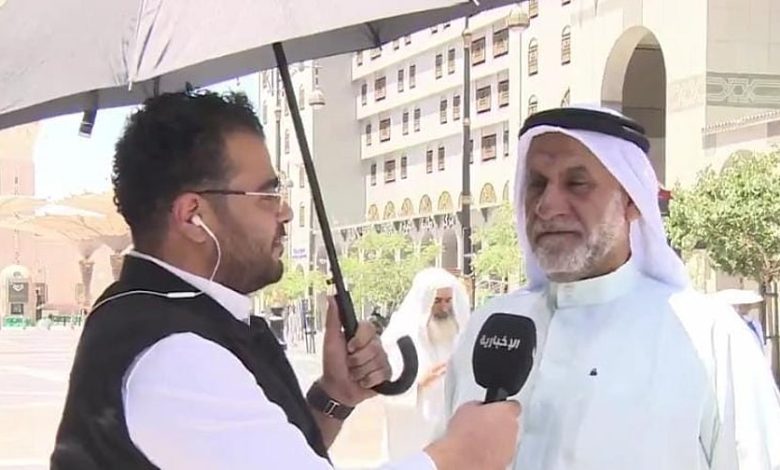 حاج بحريني يغمره السرور بعد أن أتم نسكه وزار المسجد النبوي