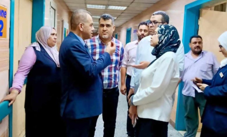 زيارة مفاجئة لرئيس الشئون الطبية بالتأمين الصحي لمستشفى النيل لمتابعة جودة الأداء والتطوير