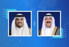 سمو أمير البلاد يجري اتصالاً هاتفياً بأمير دولة قطر