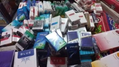 ضبط سجائر مجهولة المصدر في الشيخ زويد بشمال سيناء