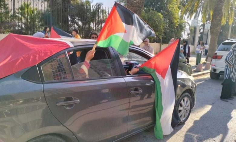 فيديو وصور| قافلة الصمود "المغاربية" تنطلق براً نحو غزة