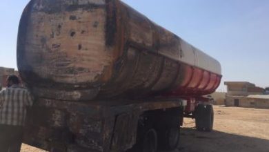 نقل سائق سيارة البنزين المصاب في حريق محطة العاشر إلى مستشفى أهل مصر