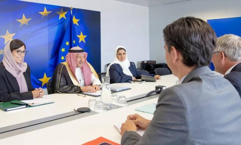الخريجي يبحث التعاون الثنائي مع المفوض الأوروبي للهجرة في بروكسل - أخبار السعودية