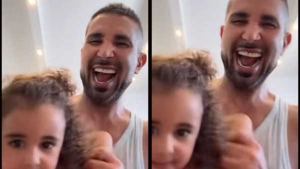 رفقة ابنته .. أحمد سعد يتفاعل مع جمهوره على أنغام 