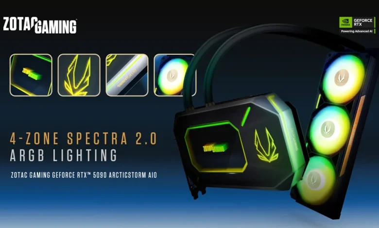 Zotac تطرح RTX 5090 بتبريد مائي مُدمج وRTX 5060 للكيسات الصغيرة