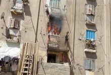 إخماد حريق التهم 3 شرفات سكنية بمنطقة المتراس غربي الإسكندرية